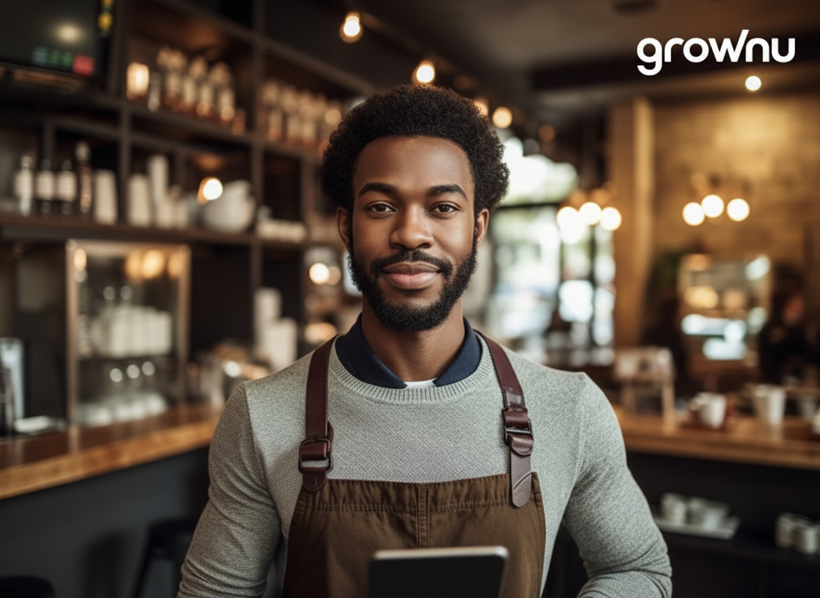 Restaurant manager reviewing shift schedule on digital scheduling software