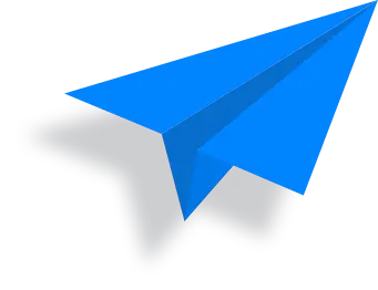 Paper plane flying as an associative image of sending an image