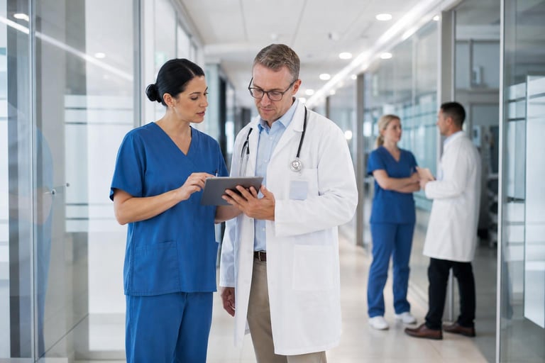 Stethoscope representing the healthcare industry
