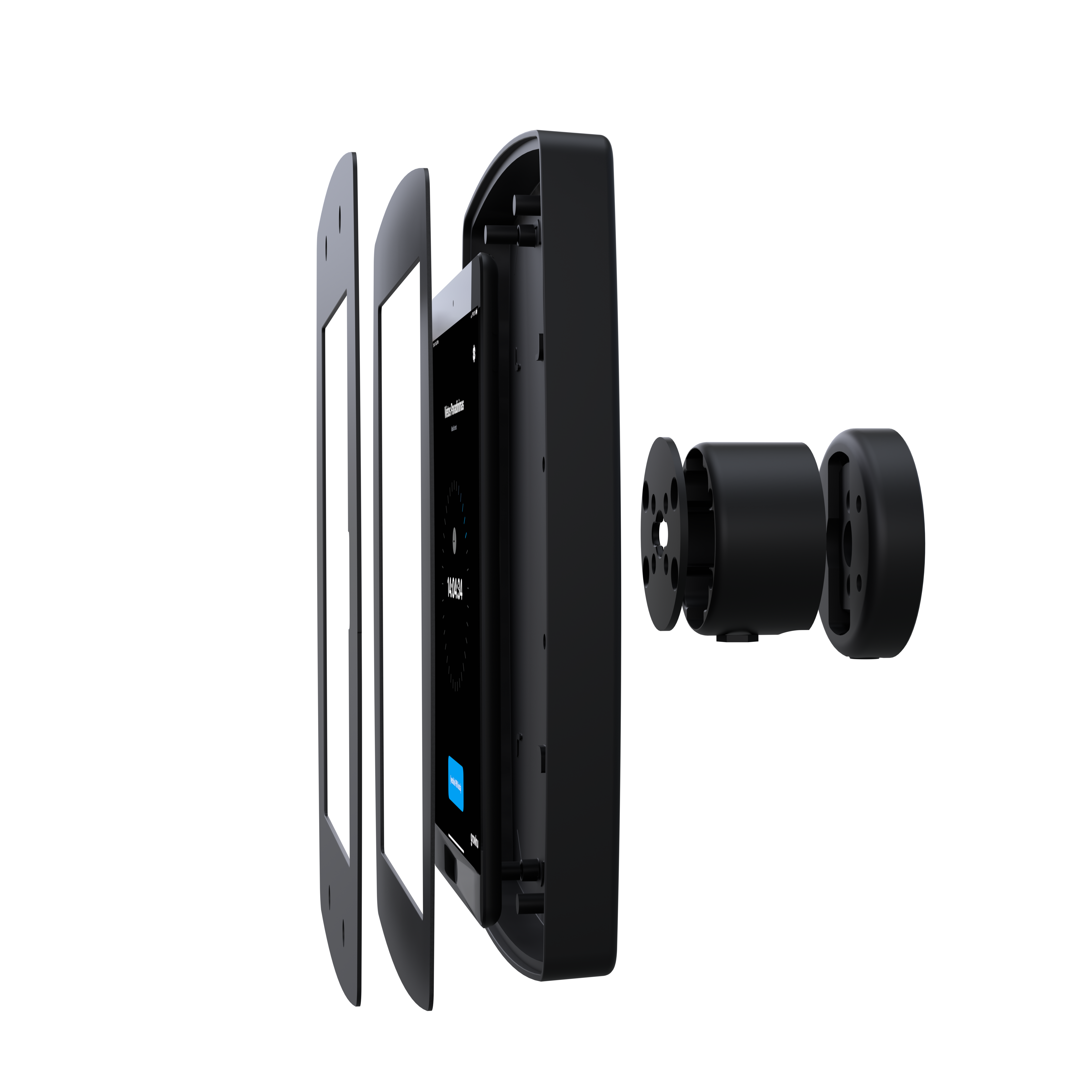 Custom-fit tablet wall mount for a specific iPad or Android model